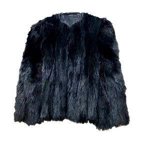Silk Lined Mongolian Fur Cropped Jacket
